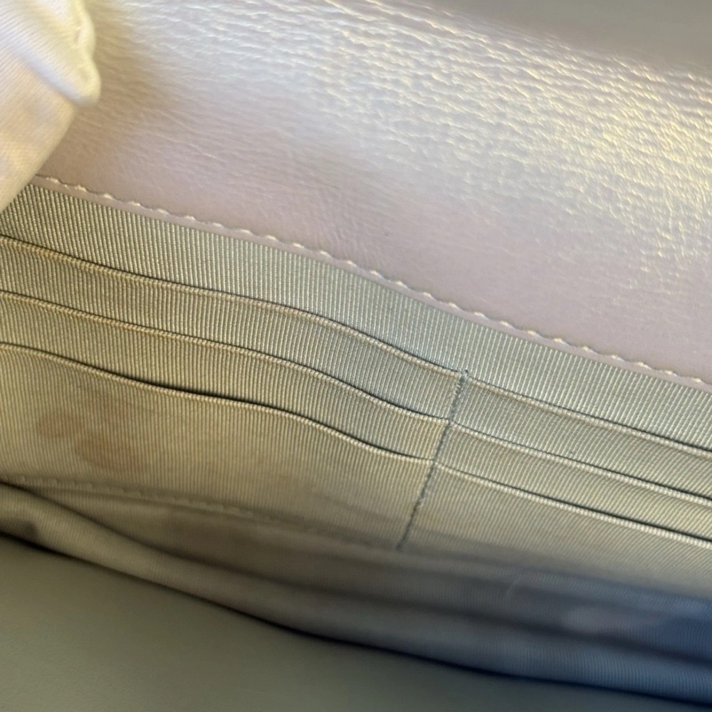 Chanel Metalic Silver Calfskin Wallet On Chain - Picture 7 of 10